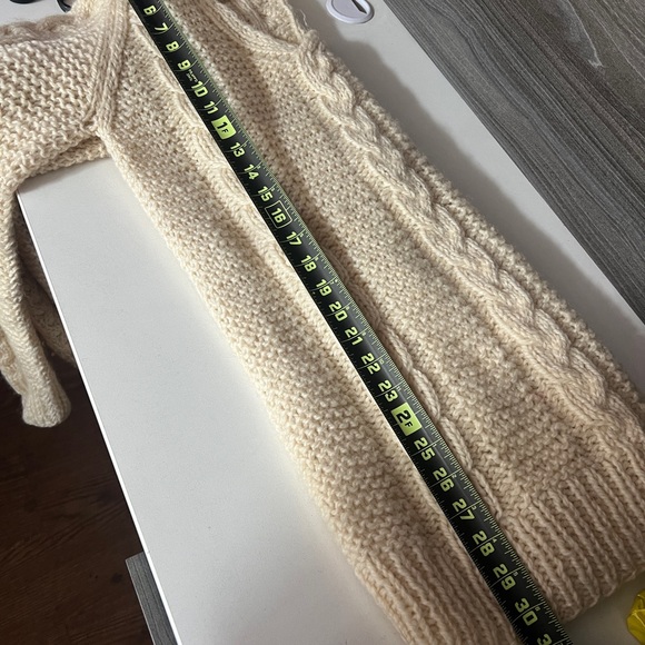 Greek Handmade knitwear , fisherman style vintage wool sweater. Long sweater - Picture 8 of 8